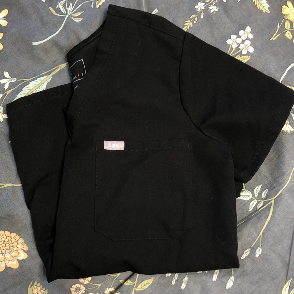 Figs Technical Collection Basic Scrubs Set In Bla… - image 2